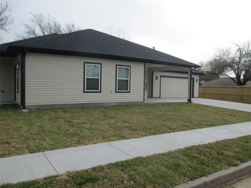 Exterior details and patio area of a home in , Baytown (Image 18). Exterior details and patio area of a home in , Baytown (Image 18).