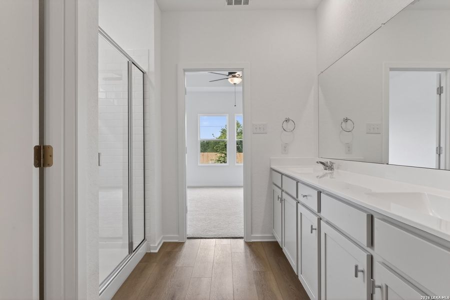 Furnished interior view inside a new home in Hennersby Hollow, San Antonio (Image 12).