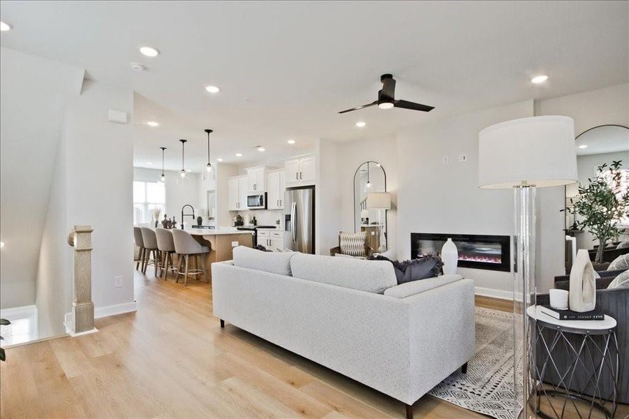 Furnished interior view inside a new home in Townes at South Main, Kennesaw (Image 7).