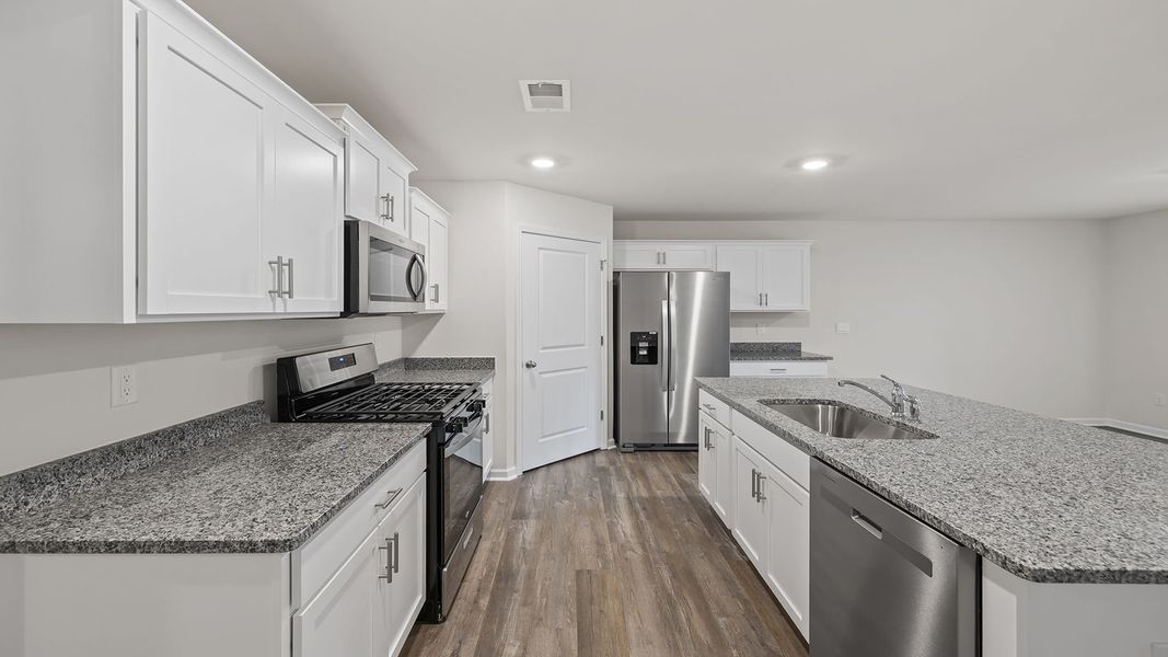 Furnished interior view inside a new home in Cedar Gap, Fountain Inn (Image 7). Furnished interior view inside a new home in Cedar Gap, Fountain Inn (Image 7).