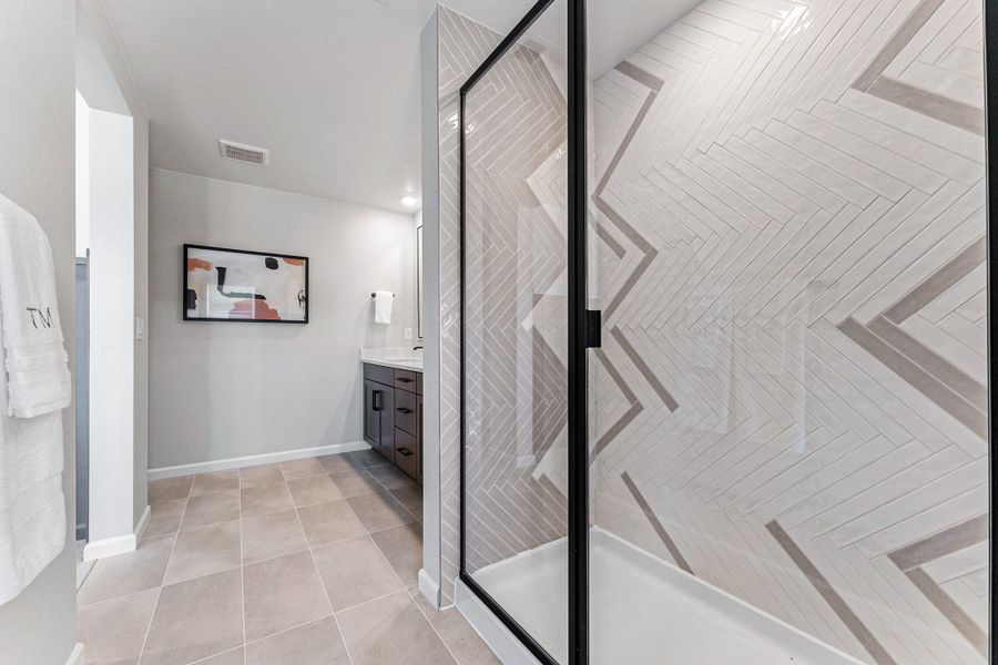 Representative furnished interior of a home built from the Fairmount | A Multi-Gen Home by Taylor Morrison in Macanta City Collection, Castle Rock (Image 39).