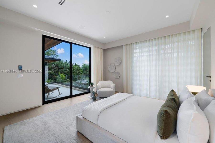 Furnished interior view inside a new home in , Miami (Image 47).