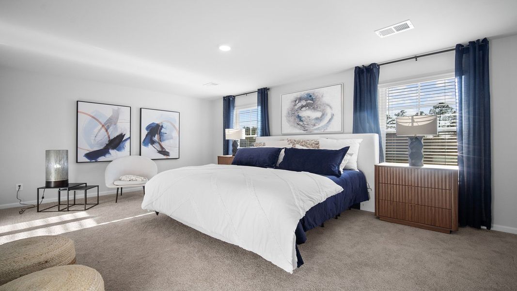 Furnished interior view inside a new home in The Groves at Bees Creek, Ridgeland (Image 26).