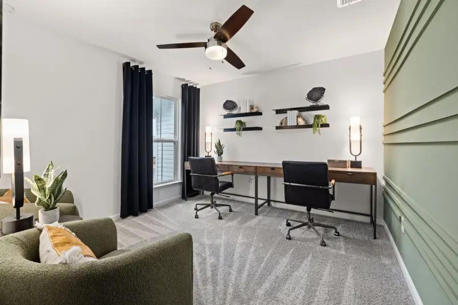 Furnished interior view inside a new home in Sedgefield Green, Greensboro (Image 8).
