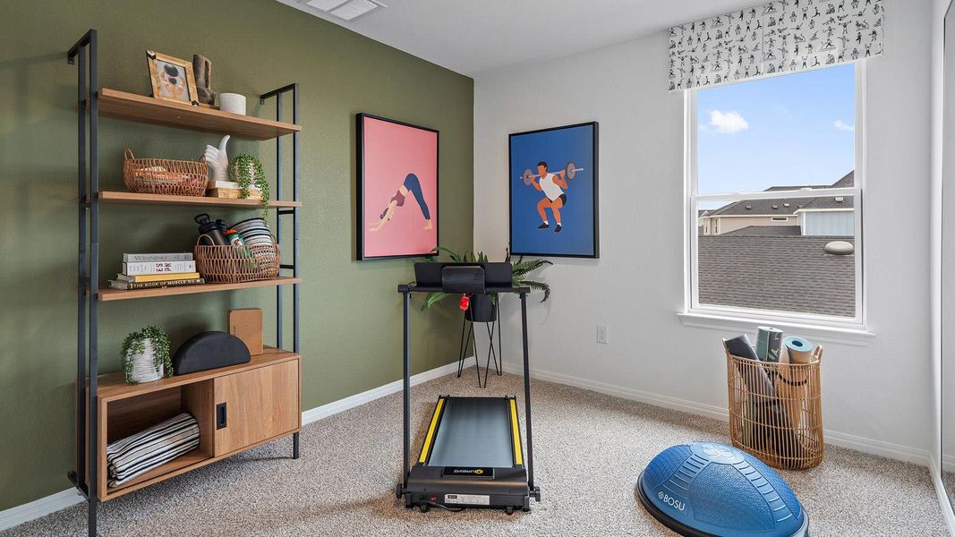 Furnished interior view inside a new home in Avery Centre, Round Rock (Image 23).