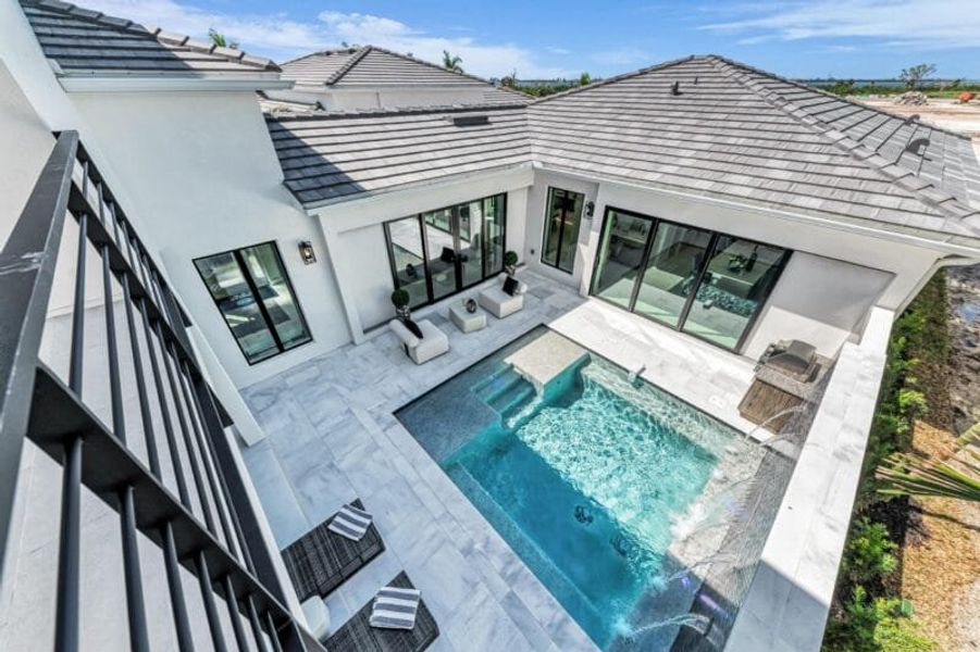 Representative exterior details of a home built from the Silver Palm – Phase 2 by Medallion Home in Aqua, Bradenton (Image 28).