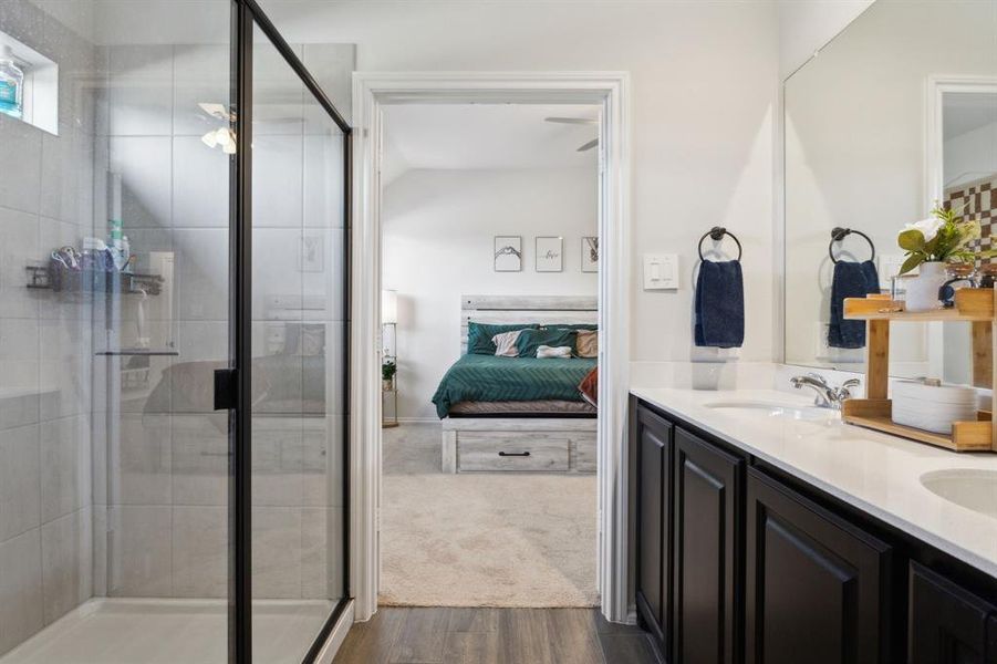 Furnished interior view inside a new home in Solterra, Mesquite (Image 4). Furnished interior view inside a new home in Solterra, Mesquite (Image 4).