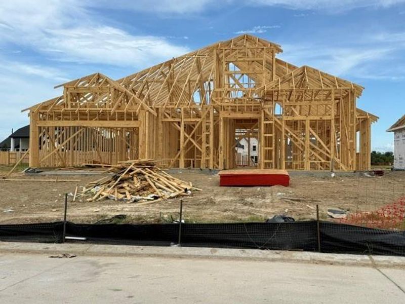 In-progress construction of a new home in Valencia, Manvel, TX (Image 9). In-progress construction of a new home in Valencia, Manvel, TX (Image 9).