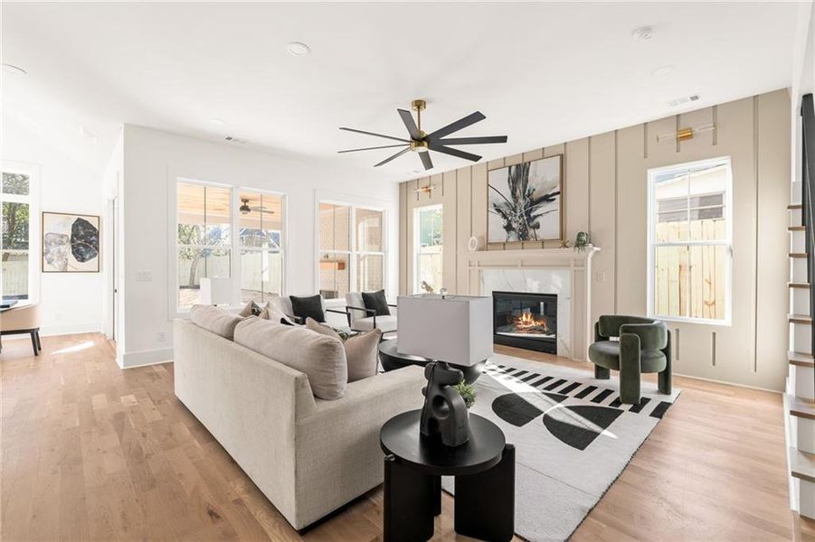 Furnished interior view inside a new home in , Atlanta (Image 34). Furnished interior view inside a new home in , Atlanta (Image 34).