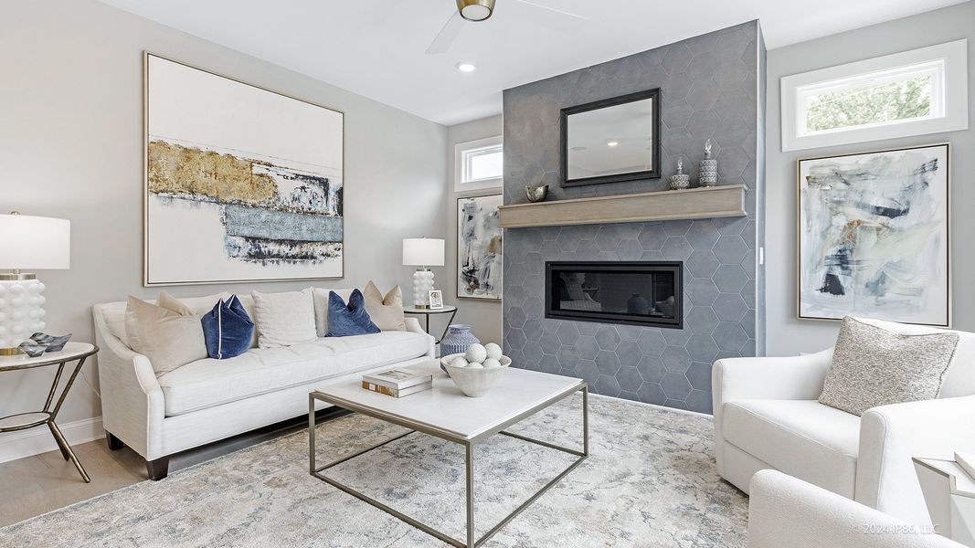 Representative furnished interior of a home built from the Portico by Epcon Communities in The Courtyards at Bailey Farms, Dacula (Image 36).