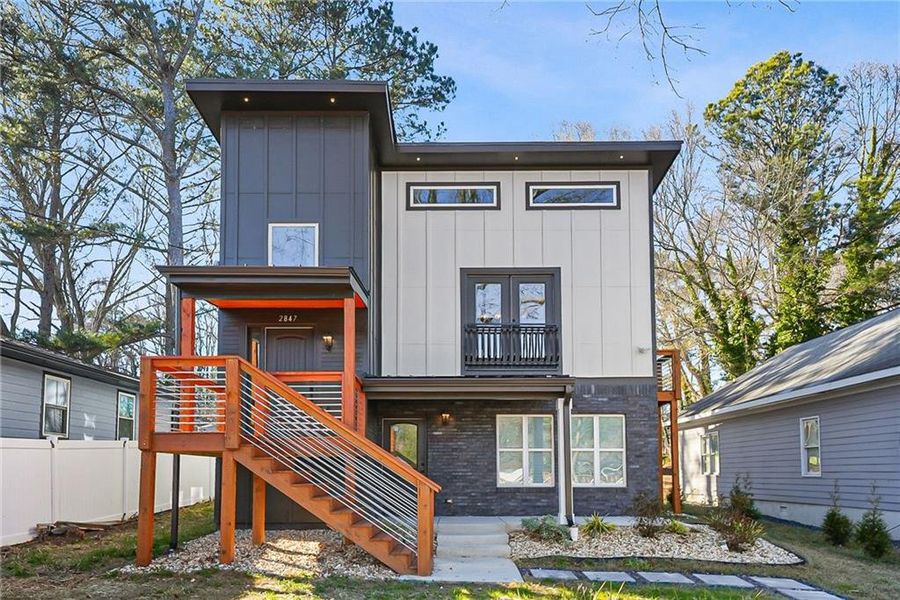 Exterior details and patio area of a home in , Atlanta (Image 3).