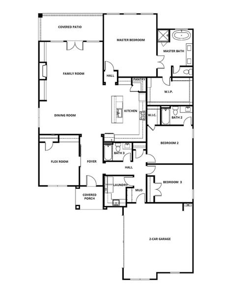 2D floor plan layout of this home in , Iowa Colony, TX (Image 2). 2D floor plan layout of this home in , Iowa Colony, TX (Image 2).