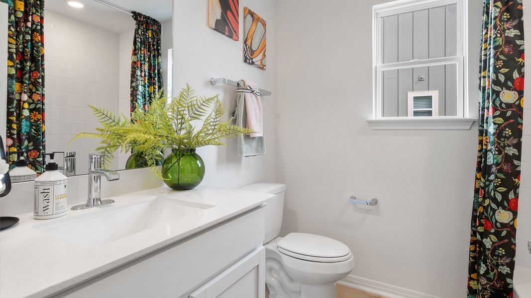 Furnished interior view inside a new home in Avery Centre, Round Rock (Image 38).