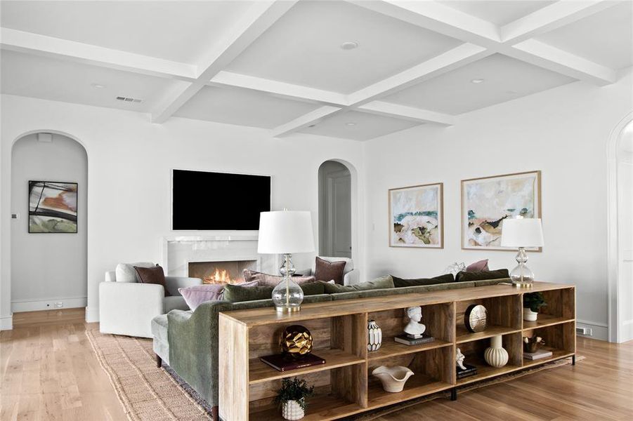 Furnished interior view inside a new home in , Dallas (Image 30).