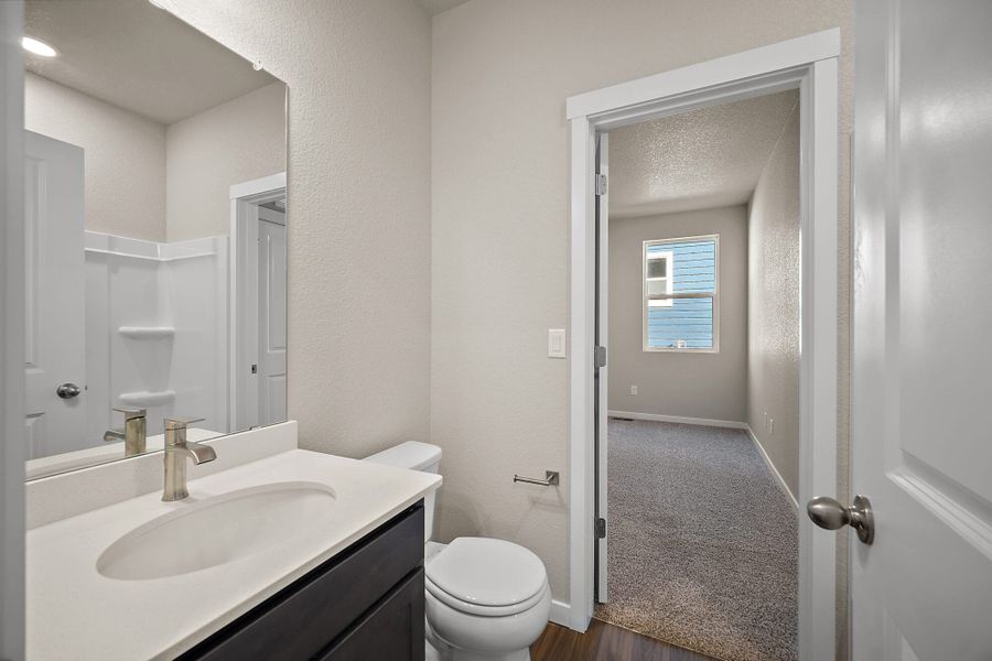 Furnished interior view inside a new home in Ridge at Lorson Ranch, Colorado Springs (Image 6).