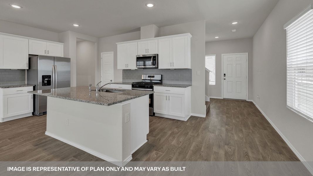Representative furnished interior of a home built from the The Kate by D.R. Horton in Saengerhalle Meadows, New Braunfels (Image 4). Representative furnished interior of a home built from the The Kate by D.R. Horton in Saengerhalle Meadows, New Braunfels (Image 4).