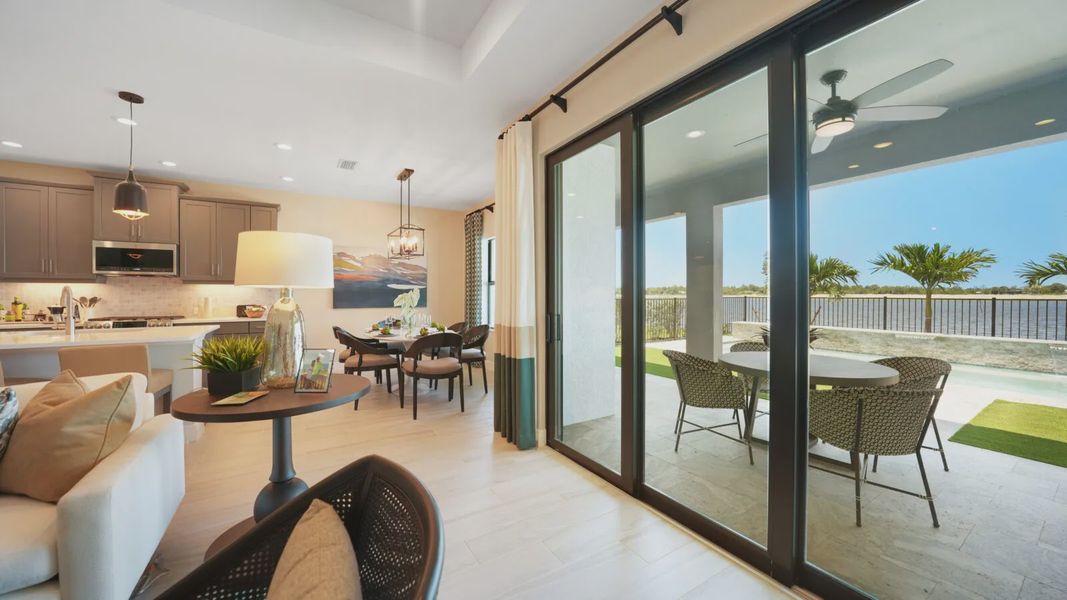 Representative furnished interior of a home built from the Meadow Brook by Neal Communities in SkySail, Naples (Image 14).