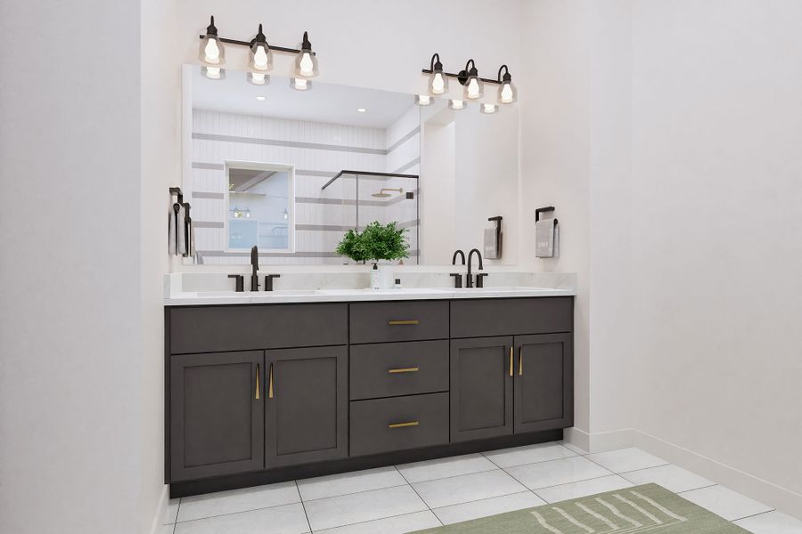 The Carrollton - Owner's Bath