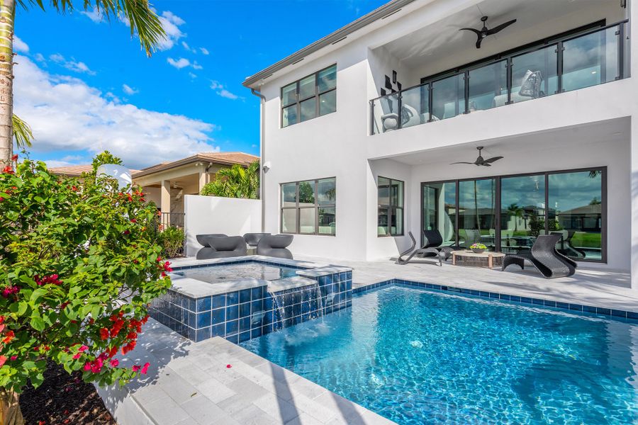 Representative exterior details of a home built from the Maldives by GL Homes in Lotus Edge, Boca Raton (Image 15).