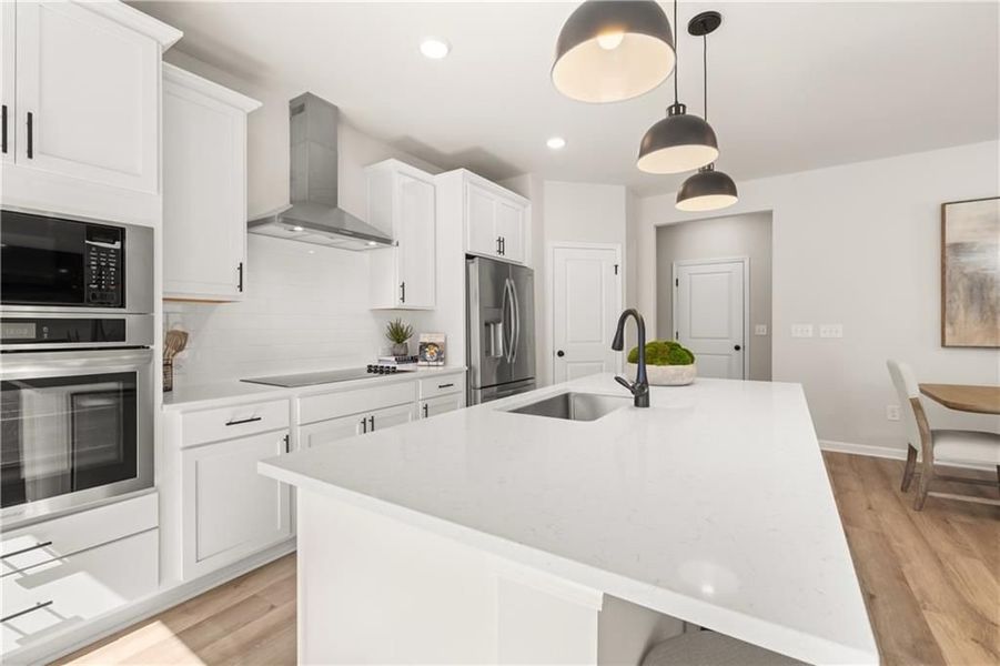 Furnished interior view inside a new home in The Bluffs, Canton (Image 13).