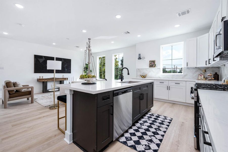 Furnished interior view inside a new home in , Houston (Image 13).