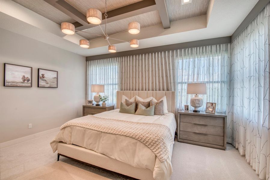 Furnished interior view inside a new home in Apex at Avenir, Palm Beach Gardens (Image 42).