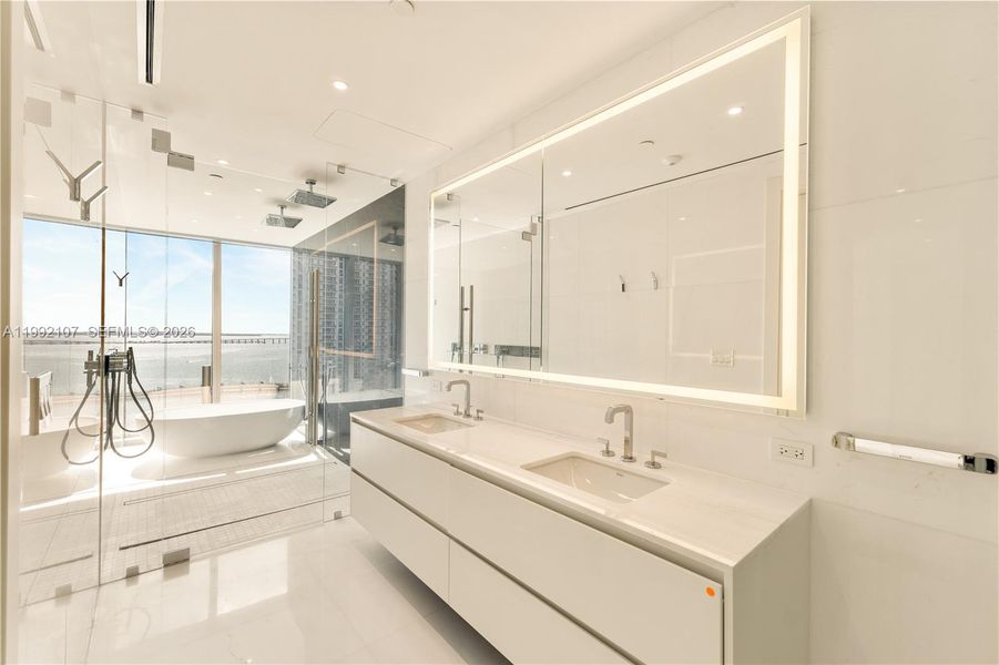 Furnished interior view inside a new home in Aston Martin Residences, Miami (Image 7). Furnished interior view inside a new home in Aston Martin Residences, Miami (Image 7).