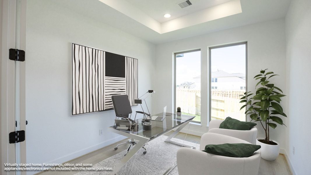 Furnished interior view inside a new home in Lariat 60', Liberty Hill (Image 7).