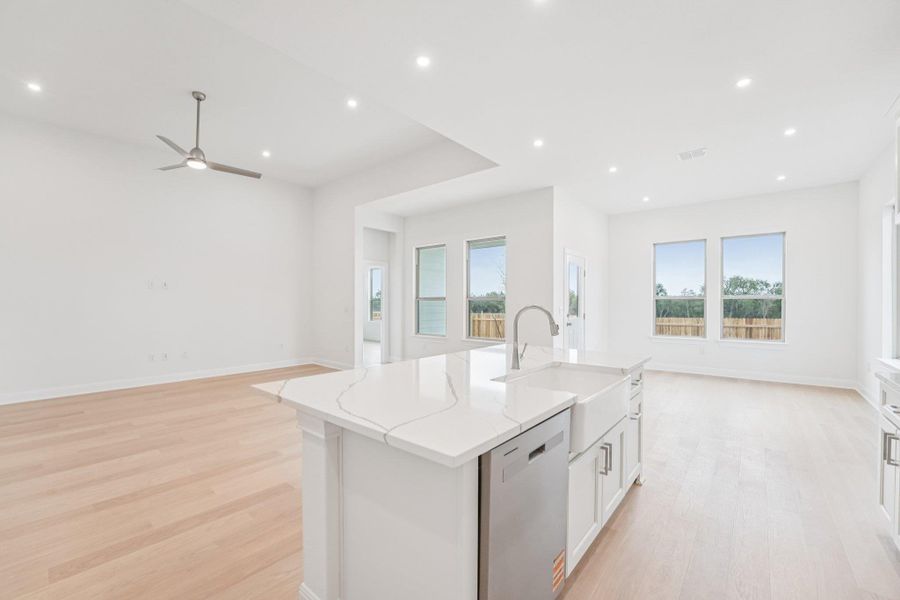 Furnished interior view inside a new home in Sage Hollow, Kyle (Image 6).