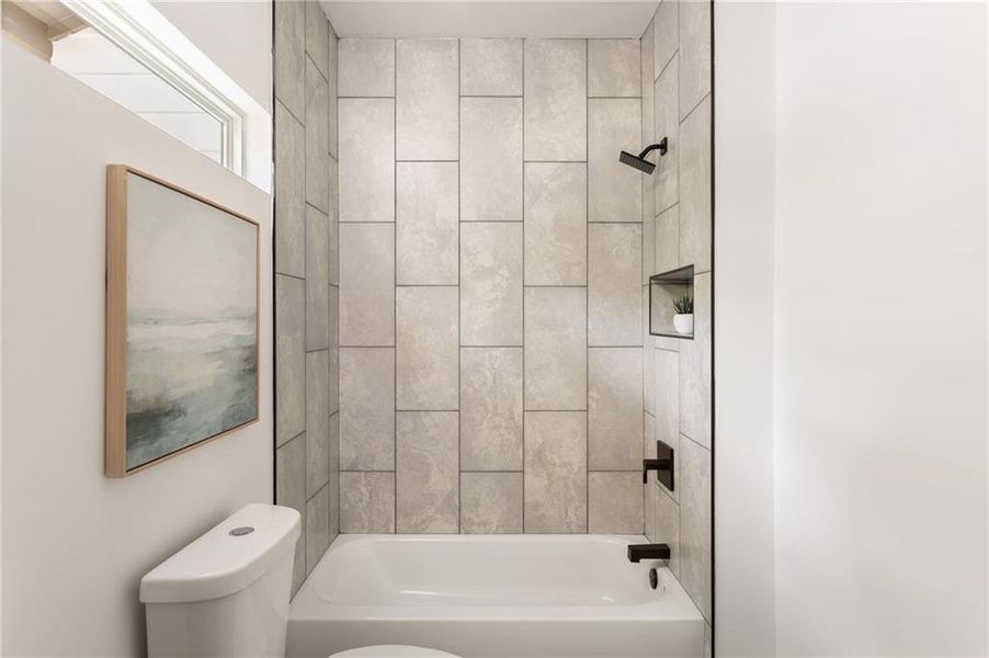 Furnished interior view inside a new home in , Atlanta (Image 15).