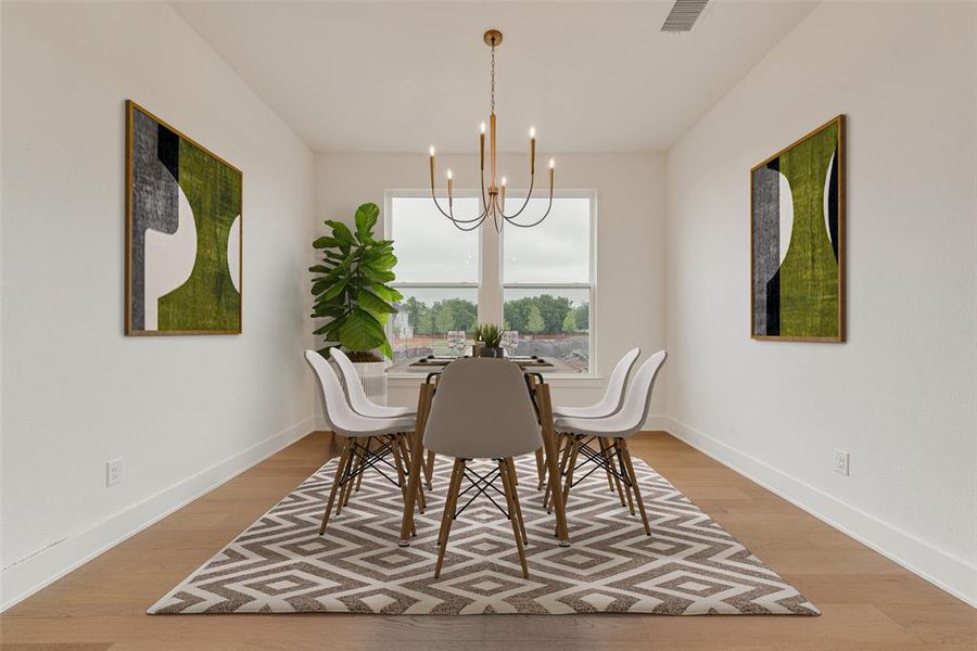 Furnished interior view inside a new home in The Homestead - 62', Rockwall (Image 5).