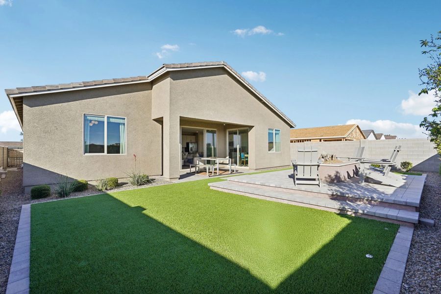 Back exterior elevation