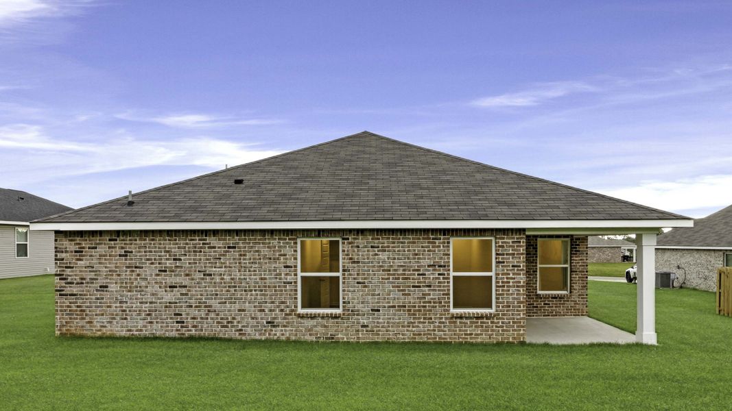 Exterior details and patio area of a home in Bailey Park, Fayetteville (Image 4).