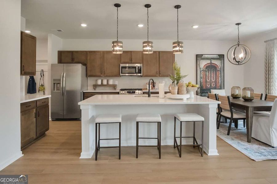 Furnished interior view inside a new home in Bryson Farms, Byron (Image 21).