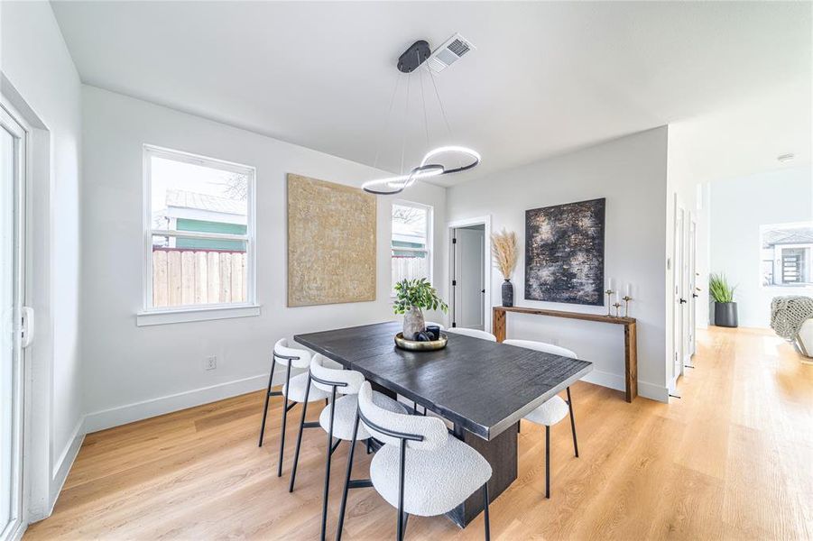Furnished interior view inside a new home in , Dallas (Image 11).