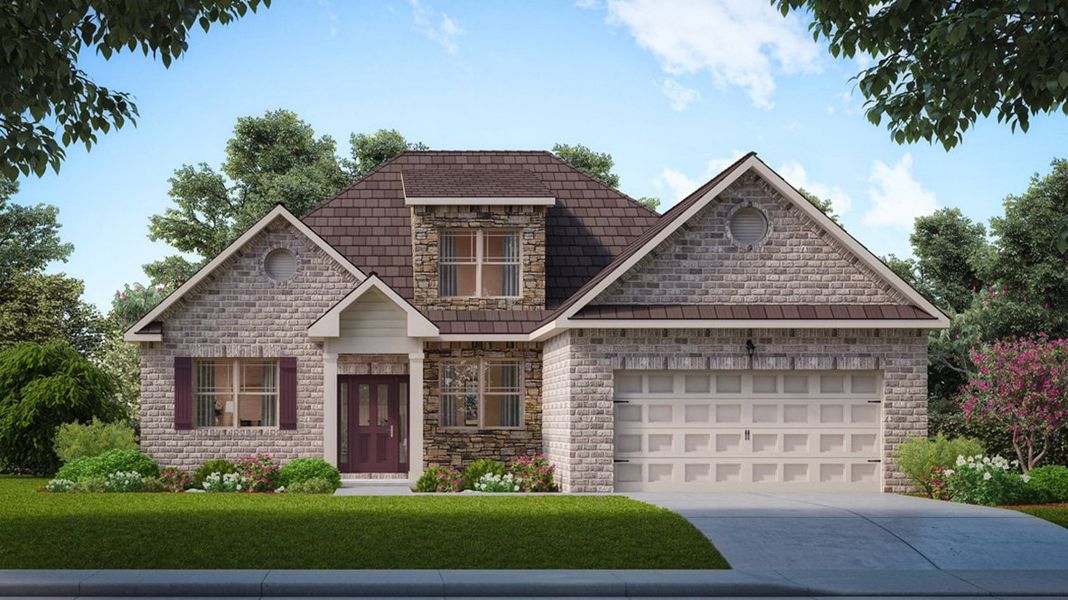 Representative exterior photo of a completed home built from the Marlene by D.R. Horton in Evergreen Crossing, Locust Grove, GA (Image 22). Representative exterior photo of a completed home built from the Marlene by D.R. Horton in Evergreen Crossing, Locust Grove, GA (Image 22).