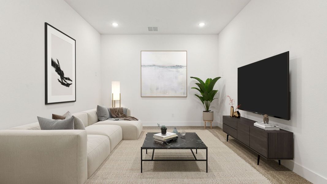 Furnished interior view inside a new home in Eliana, McKinney (Image 14).