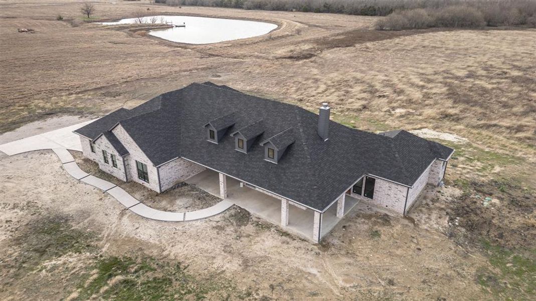 Exterior details and patio area of a home in , Celeste (Image 3). Exterior details and patio area of a home in , Celeste (Image 3).