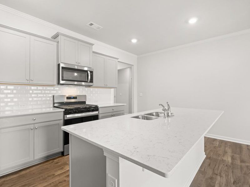 Furnished interior view inside a new home in Northberry, Rome (Image 1).