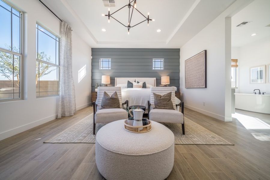 Furnished interior view inside a new home in Legado, Queen Creek (Image 16). Furnished interior view inside a new home in Legado, Queen Creek (Image 16).