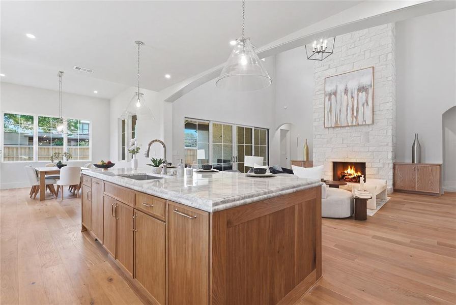 Furnished interior view inside a new home in , Dallas (Image 7).