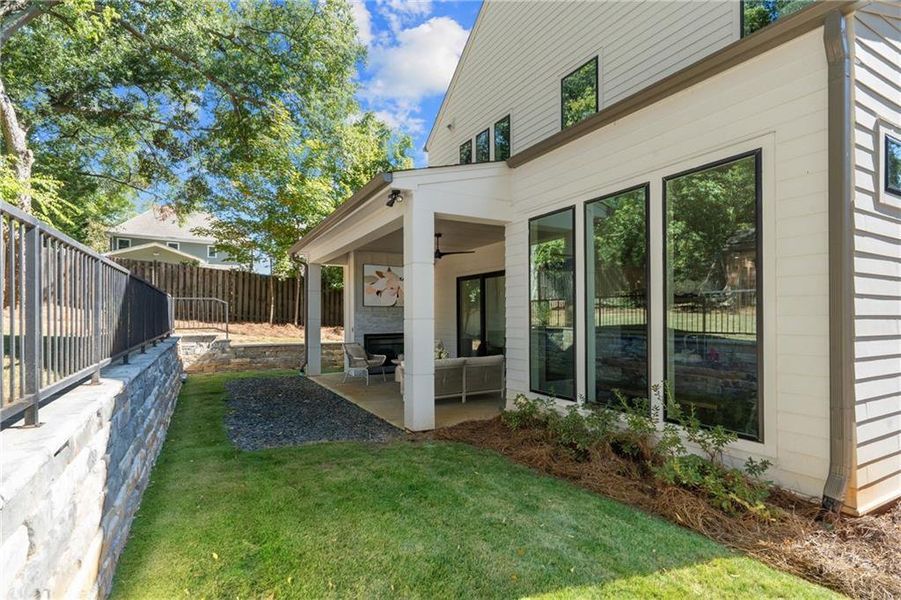Exterior details and patio area of a home in , Brookhaven (Image 20).