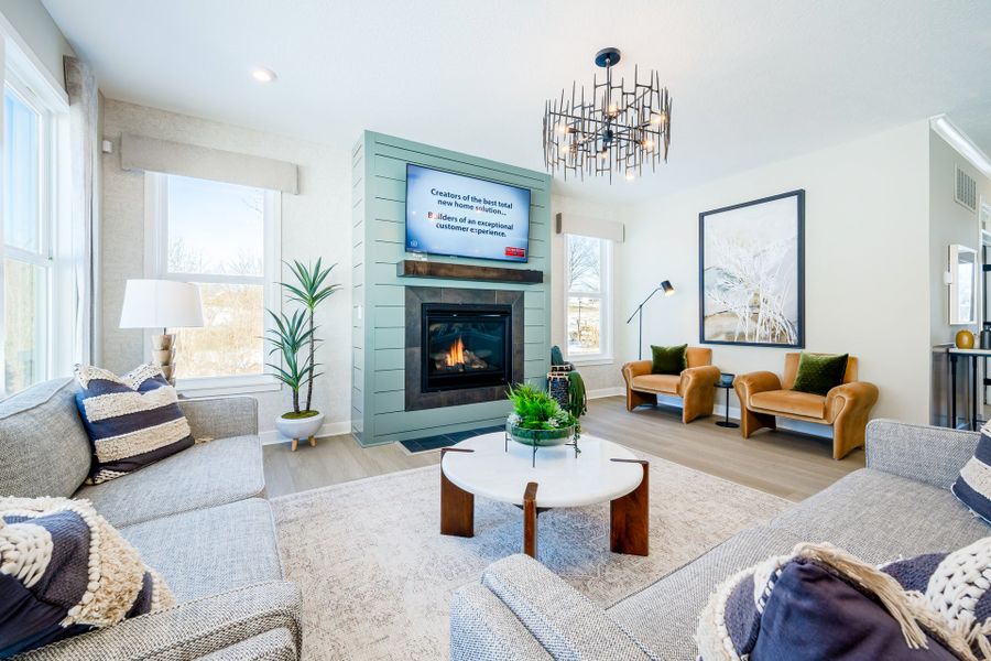 Representative furnished interior of a home built from the Wyatt by Fischer Homes in Twin Lakes, Hoschton (Image 12).