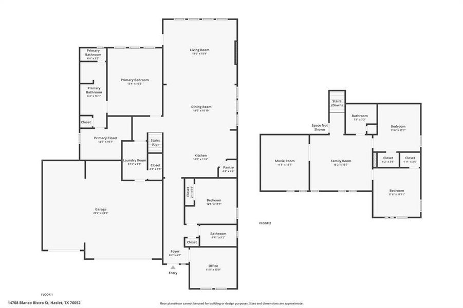 2D floor plan layout of this home in , Fort Worth, TX (Image 5).