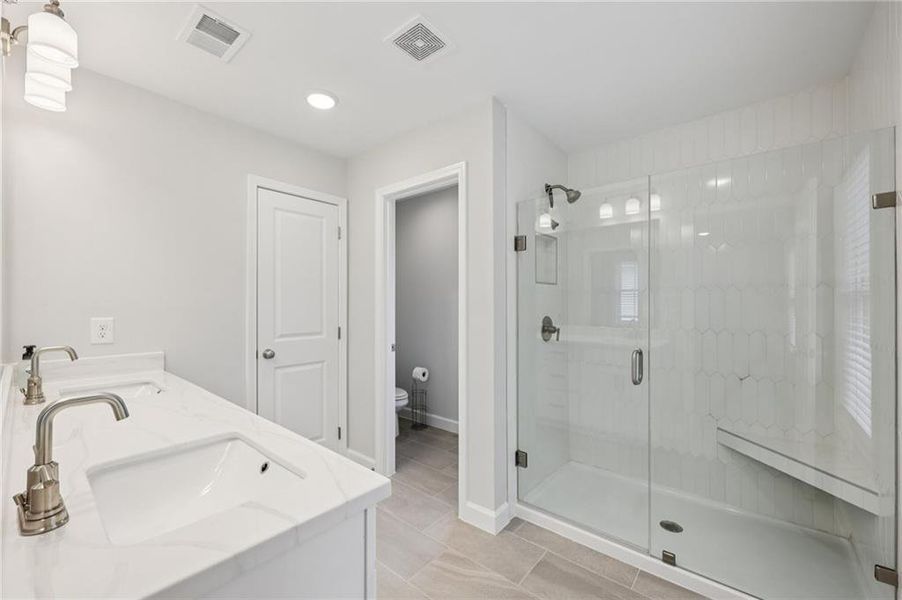 Furnished interior view inside a new home in , Marietta (Image 12).