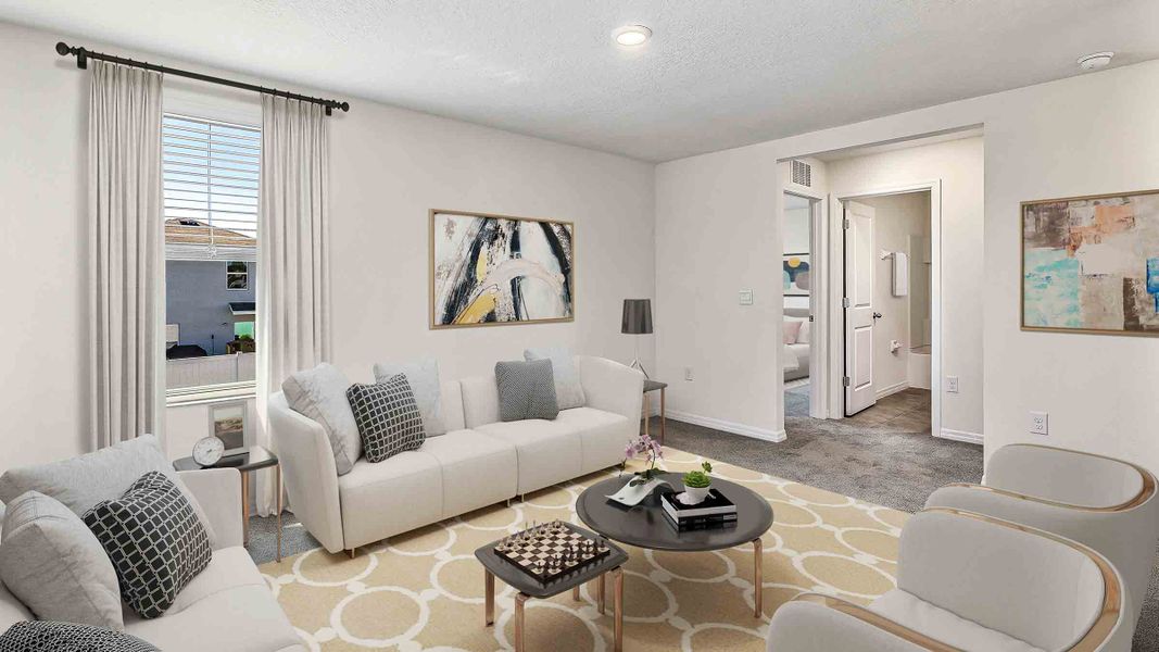 Furnished interior view inside a new home in Stockyard, Statesboro (Image 3).