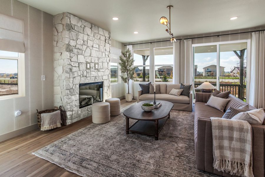 Representative furnished interior of a home built from the Twain by Hartford Homes in Prairie Song, Windsor (Image 21).