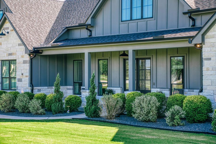 Exterior details and patio area of a home in , Chappell Hill (Image 23).