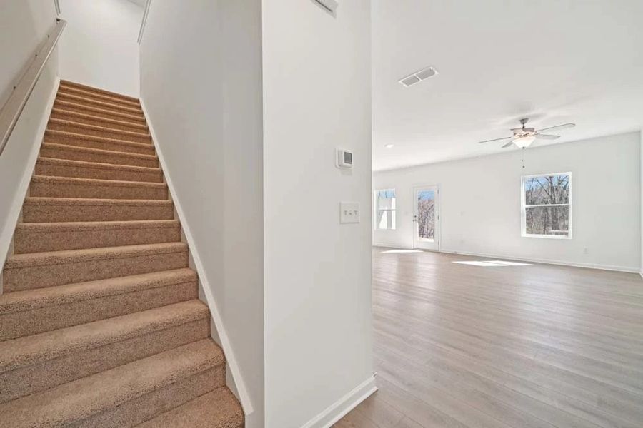 Stairs to Second Floor