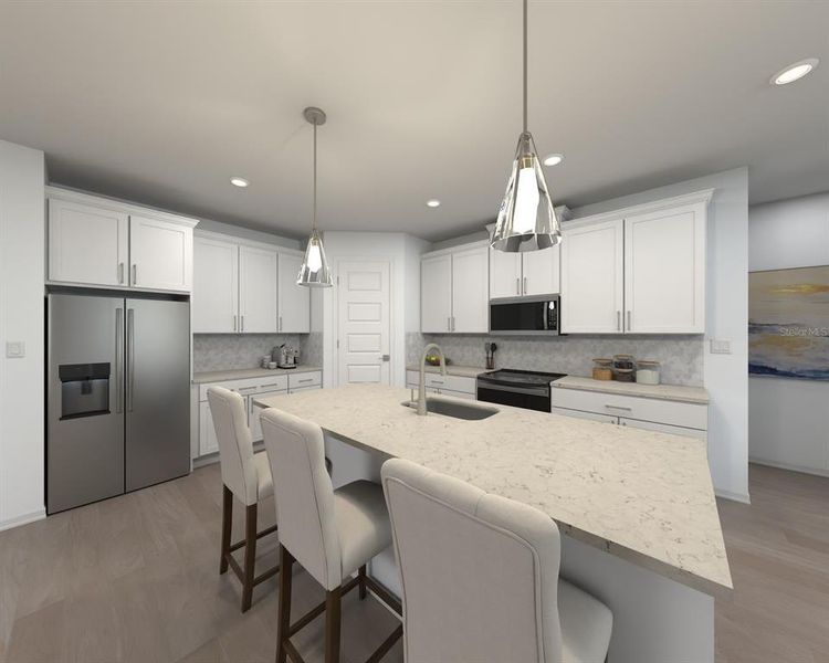 Furnished interior view inside a new home in The Grove at Stuart Crossing - Signature Series, Bartow (Image 3).